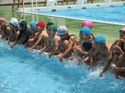 那珂川町立・片縄小学校 プール開き